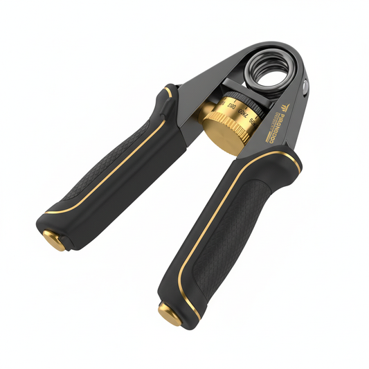 IronGrip Pro Adjustable Hand Strengthener with ergonomic handles and adjustment dial